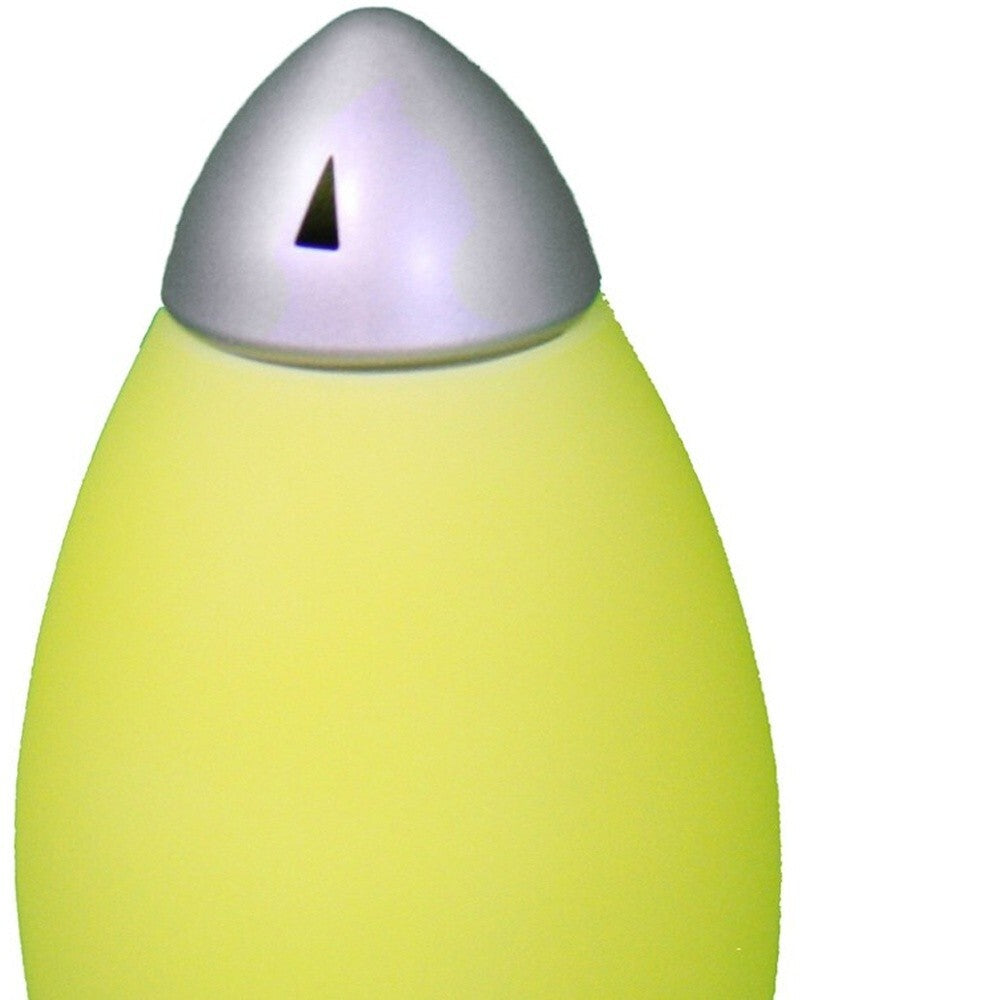 11" Yello Acrylic Bedside Table Lamp With Yellow Shade LuxuryLifeWay Online Store