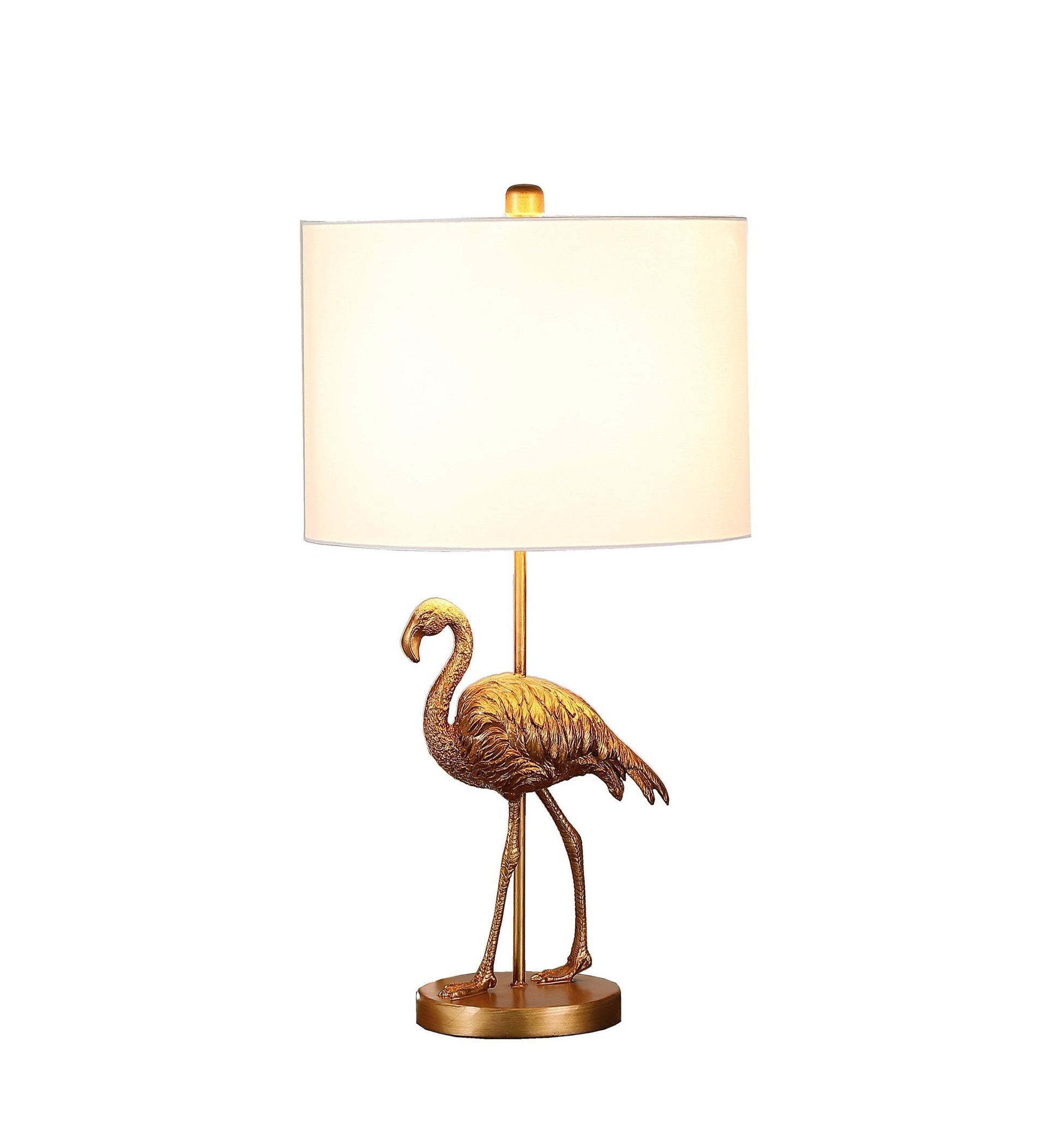26" Antiqued Gold Resin Flamingo Table Lamp LuxuryLifeWay Online Store