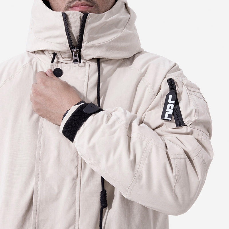 Men's Mid-Length Thick Cotton-Padded Jacket LadyShow.Store