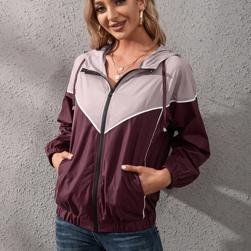 Women's Jacket Hooded Waterproof Jacket Coat Top