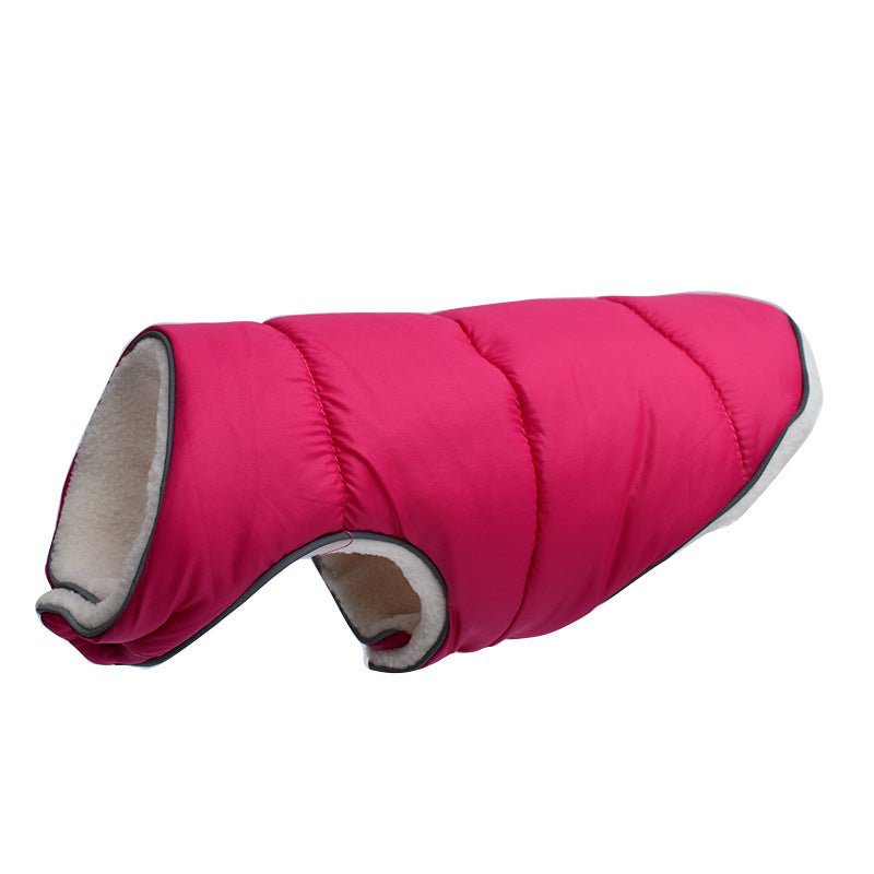 Pet Jacket Warm Winter Dog Clothes Reflective Puppy Clothing Vest Comfortable Fleece Pet Dogs Coat For Small Medium Large Dogs Pets Fashion