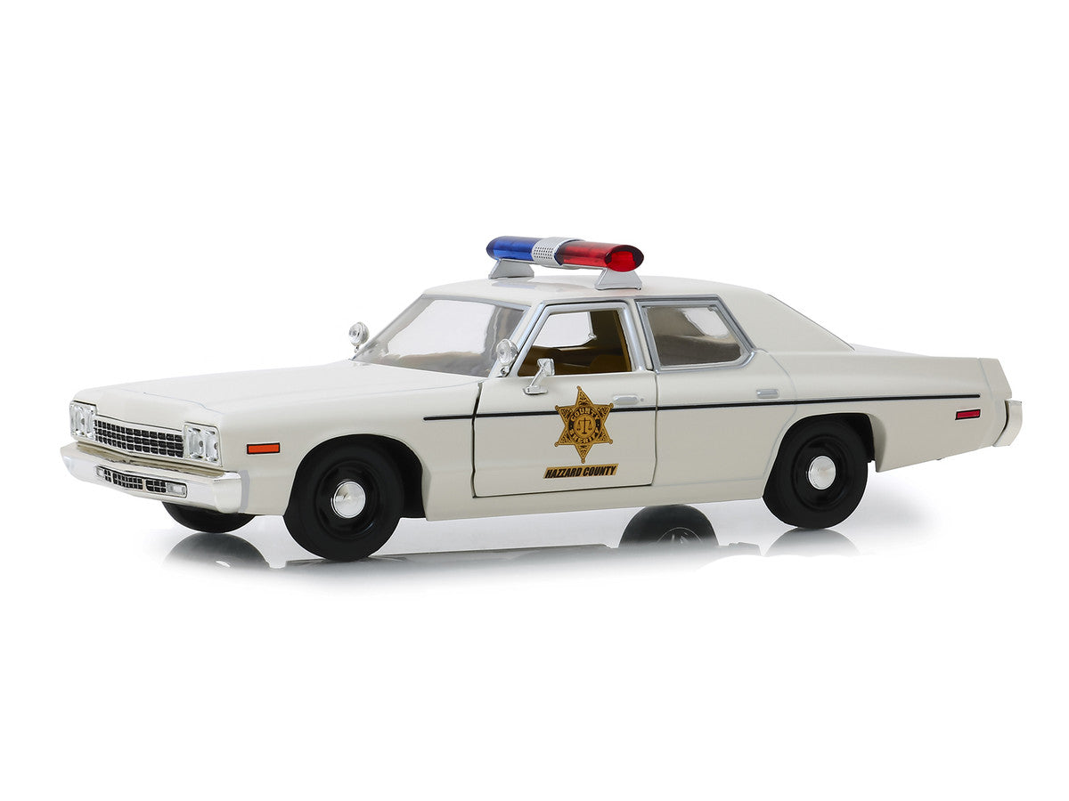 1975 Dodge Monaco Cream "Hazzard County Sheriff" 1/24 Diecast Model Car by Greenlight LuxuryLifeWay Online Store