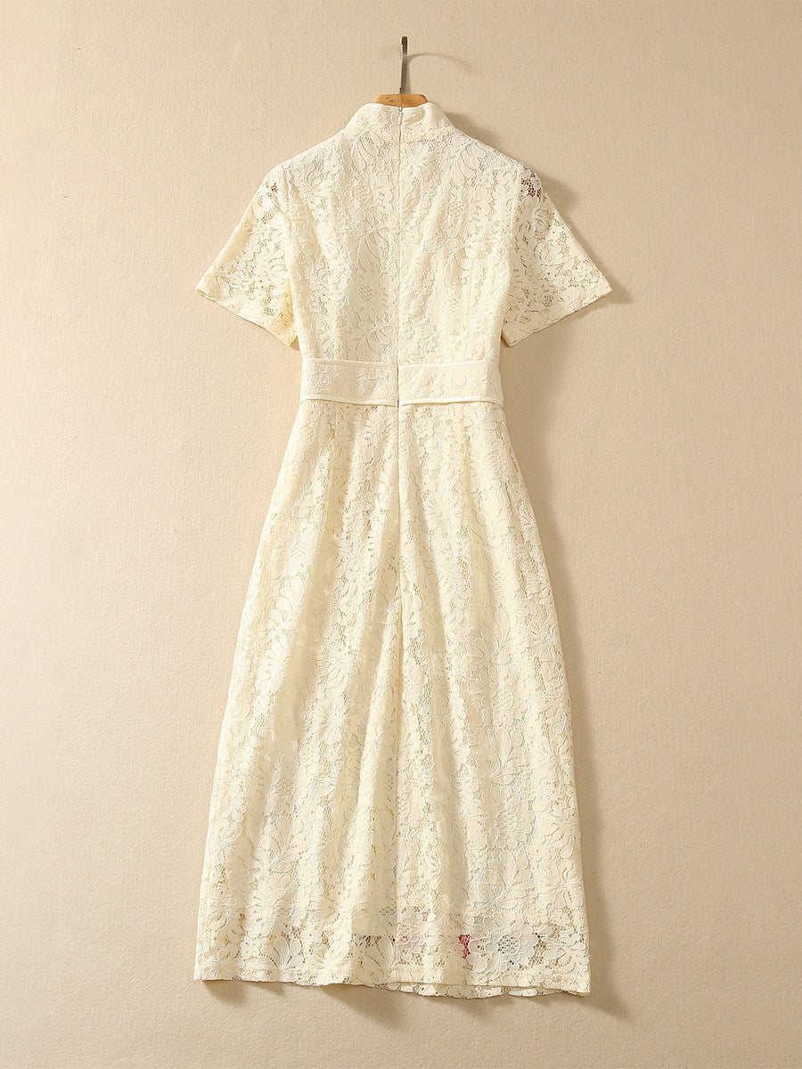 Fashion Embroidery Lace Dress Women NorixaFashion.com