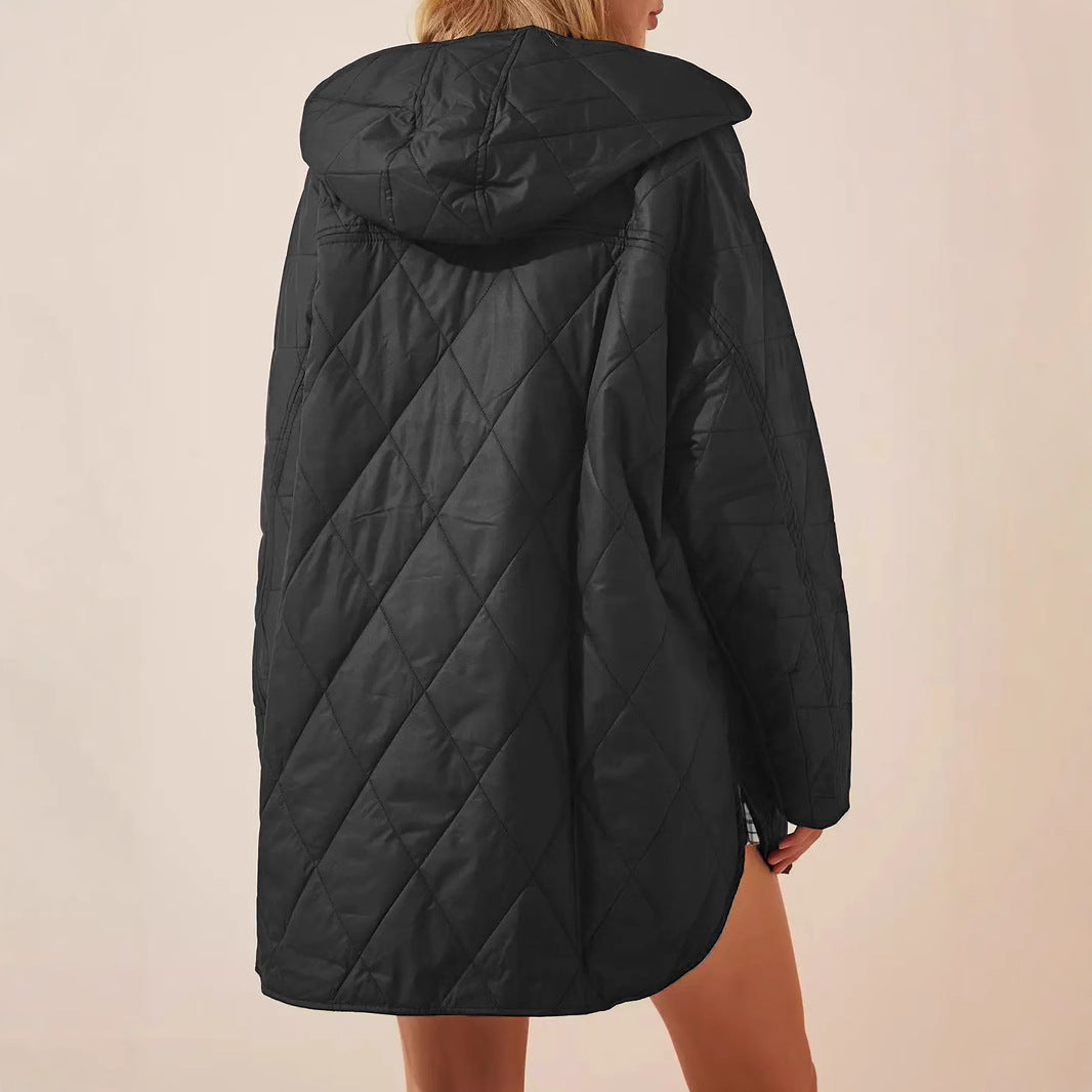 Women's Clothing Winter Mid-length Casual Loose Jacket Best YouTube Store
