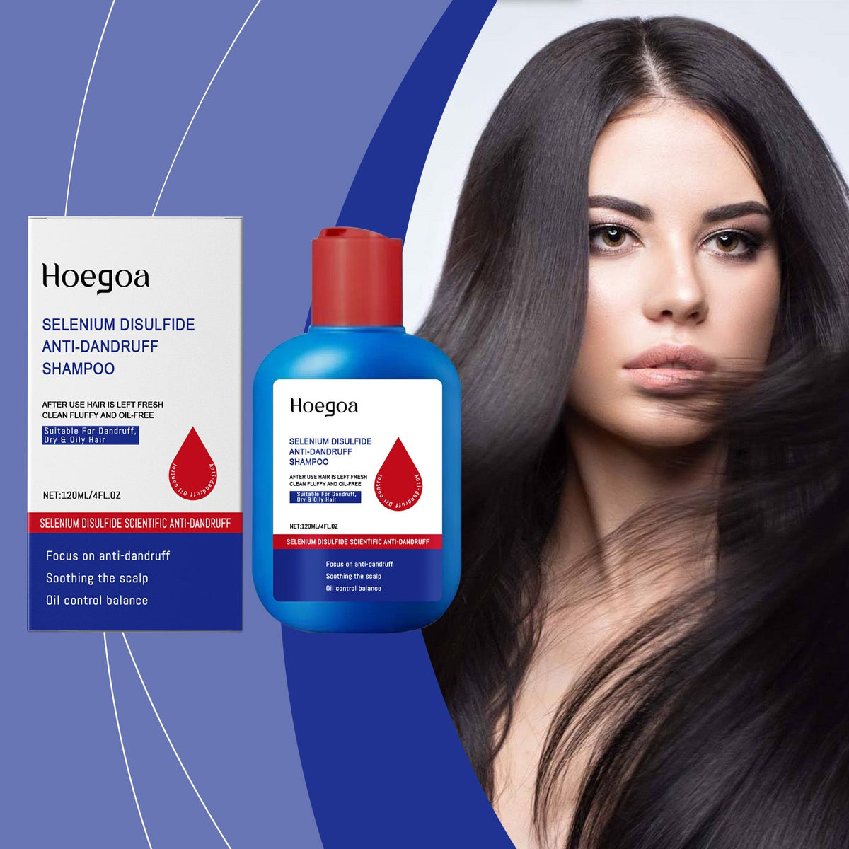 Selenium Disulfide Control Oil Shampoo 120ml Box Tri Light Beauty