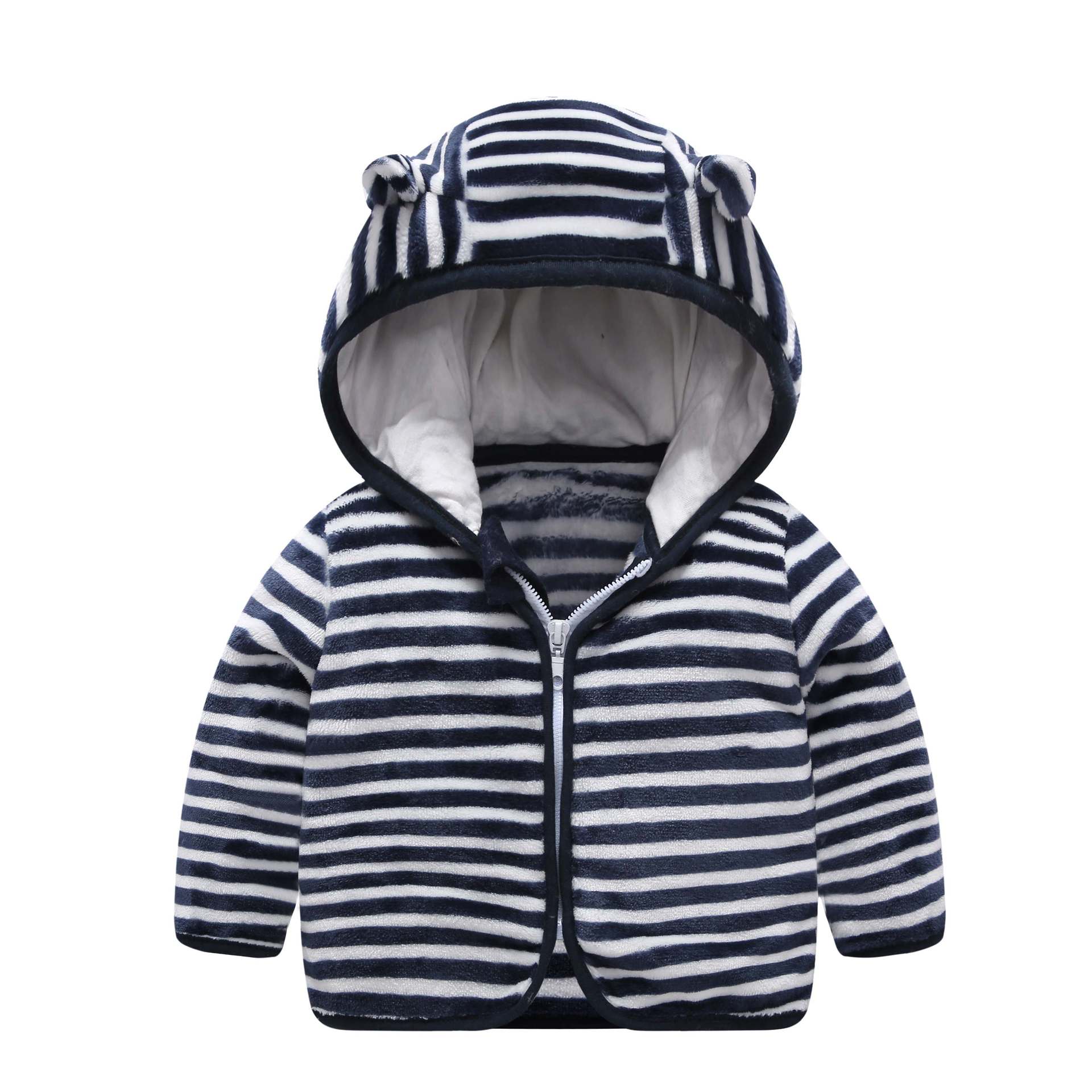 Children's Hooded Coral Fleece Padded Jacket Pi-Mart