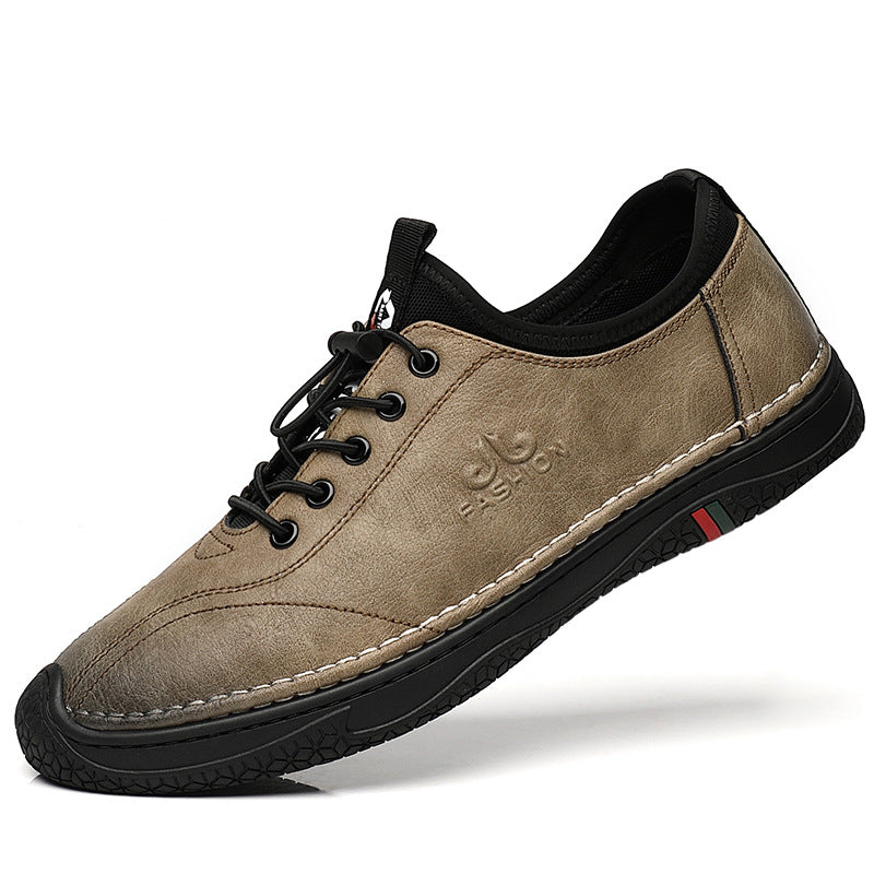 Men's Casual Shoes Men's Genuine Leather Autumn New Low-cut Cowhide Shoes