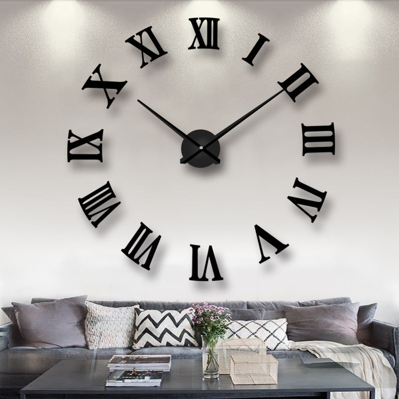 European mirror wall clock creative clock PearlNestDecor.com
