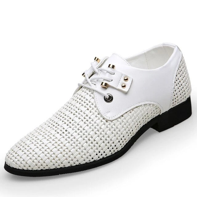 Hollow Men's Leather Shoes Best YouTube Store