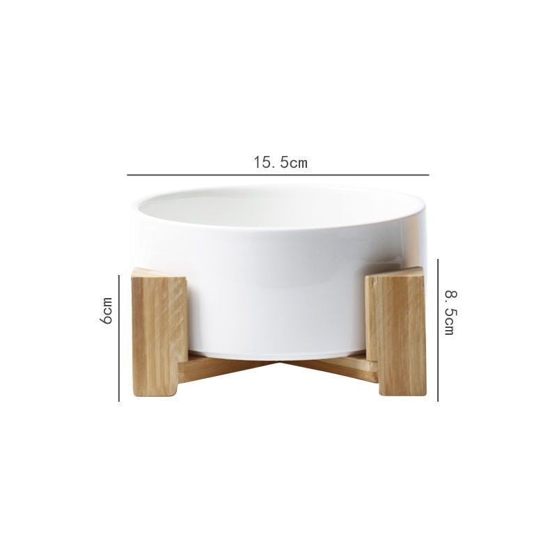 Large Capacity High Stand Ceramic Pet Bowl Pets Fashion