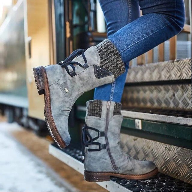 Women Winter Boots Mid-Calf Snow Boots LadyShow.Store