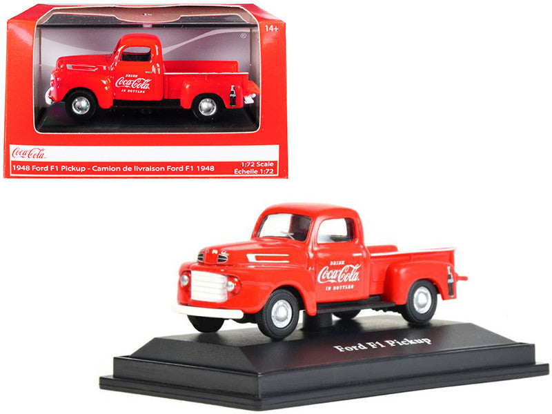 1948 Ford F1 Pickup Truck "Coca-Cola" Red 1/72 Diecast Model Car by Motorcity Classics LuxuryLifeWay Online Store