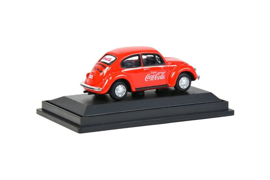 1966 Volkswagen Beetle "Coca-Cola" Red 1/72 Diecast Model Car by Motorcity Classics LuxuryLifeWay Online Store