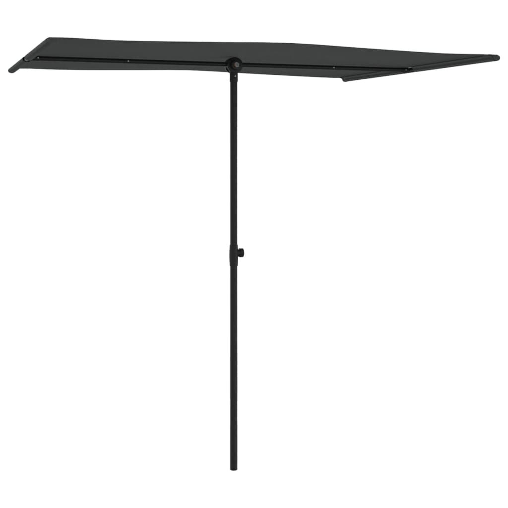 Garden Parasol with Aluminum Pole 6.6'x4.9'Anthracite LuxuryLifeWay Online Store