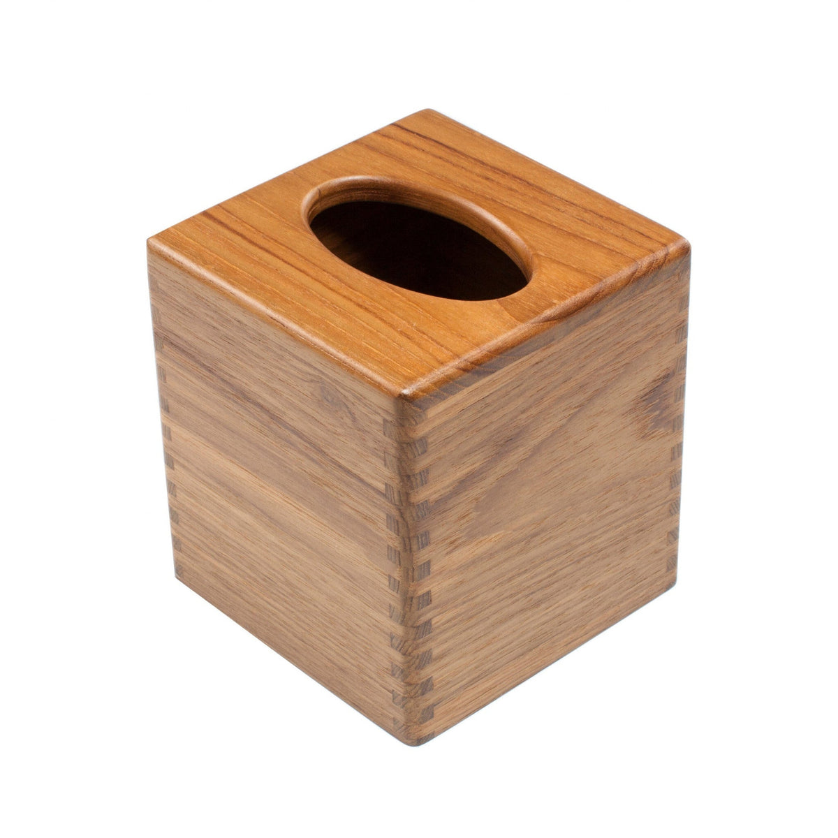 Traditional Solid Teak Square Tissue Box Cover LuxuryLifeWay Online Store