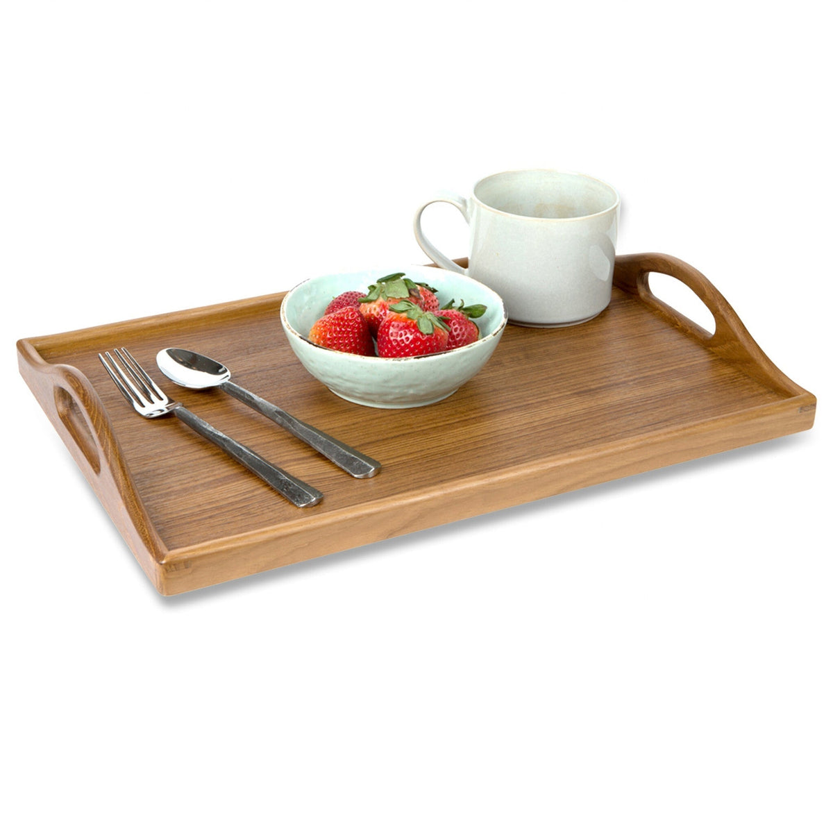 Designer Solid Teak 19" Serving Tray LuxuryLifeWay Online Store