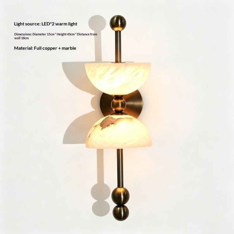 Retro Creative Hotel Bedroom Bedside Wall Lamp PearlNestDecor.com