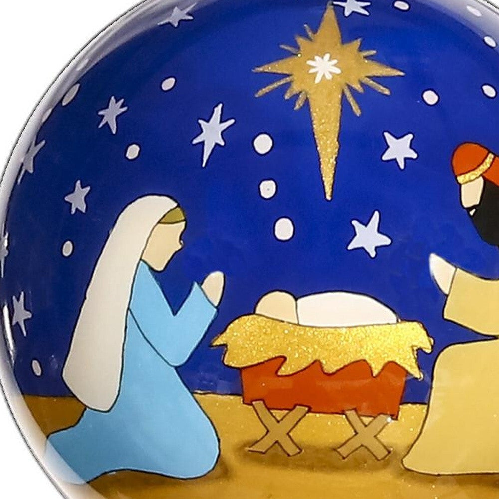 Silent Night Hand Painted Mouth Blown Glass Ornament LuxuryLifeWay Online Store