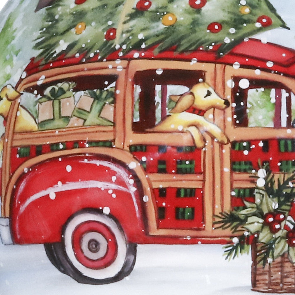 Home For Christmas Hand Painted Mouth Blown Glass Ornament LuxuryLifeWay Online Store