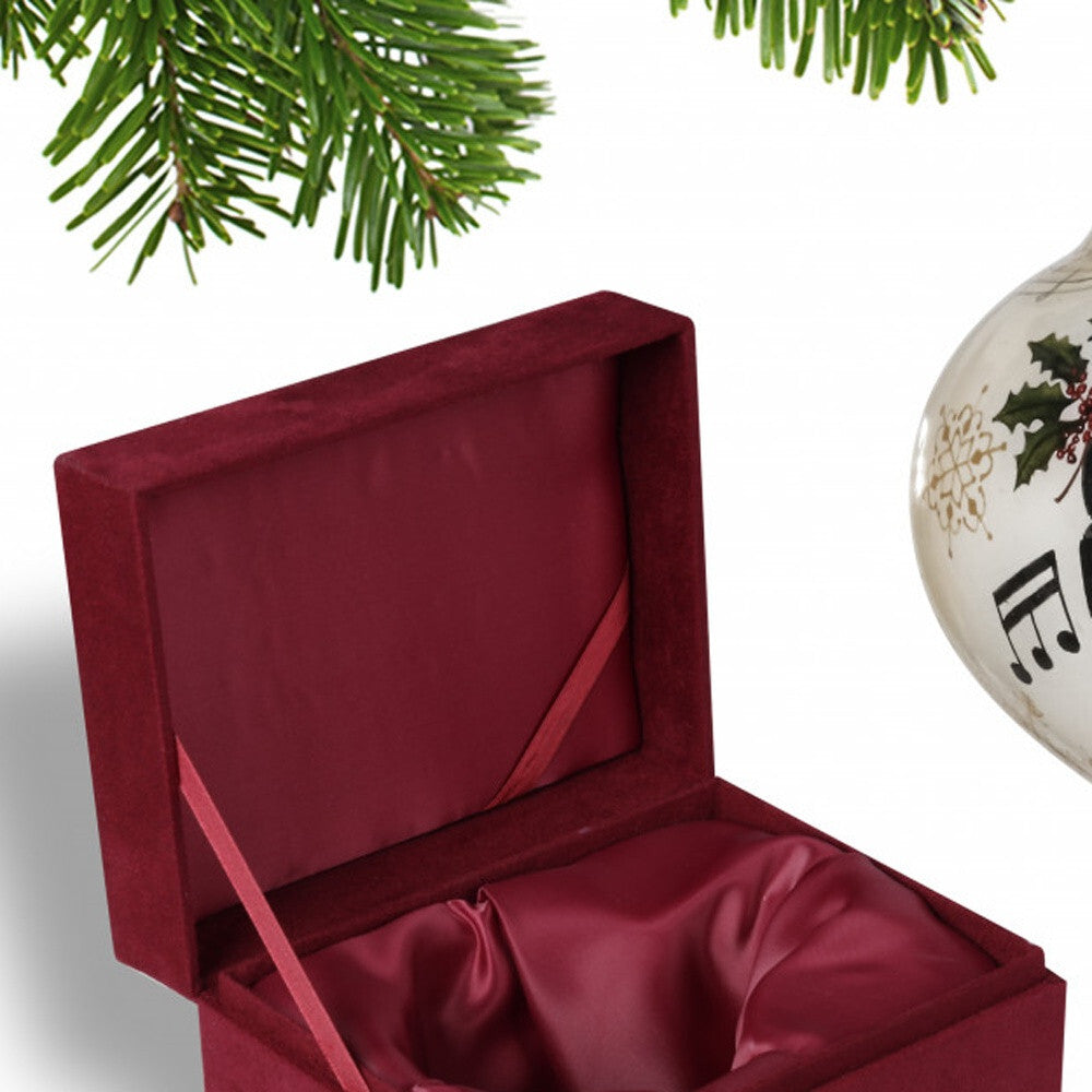 Grand Christmas Piano Hand Painted Mouth Blown Glass Ornament LuxuryLifeWay Online Store