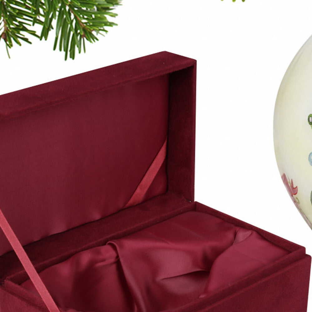 Baby Carriage with Presents Hand Painted Mouth Blown Glass Ornament LuxuryLifeWay Online Store