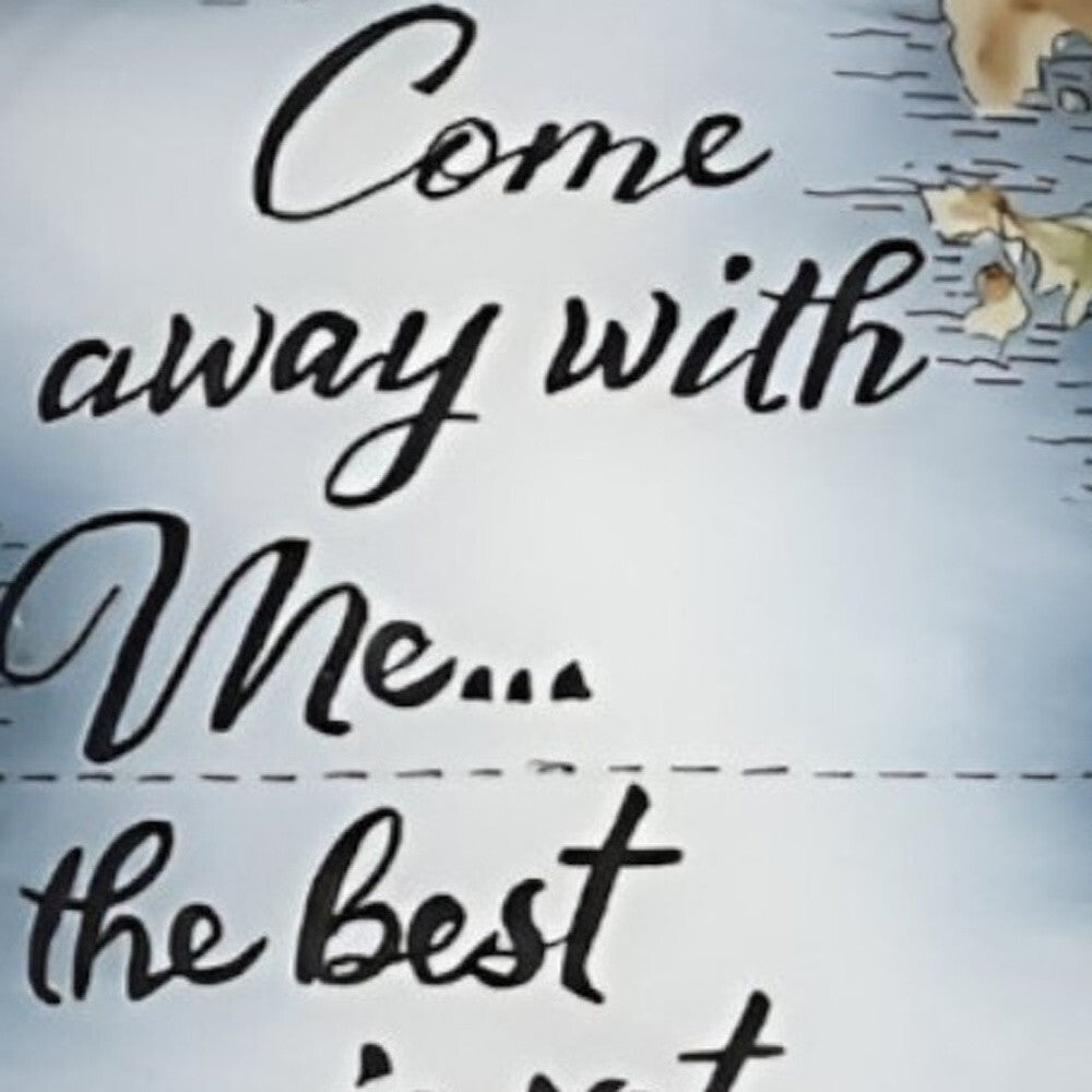 Globe Come Away with Me Hand Painted Mouth Blown Glass Ornament LuxuryLifeWay Online Store
