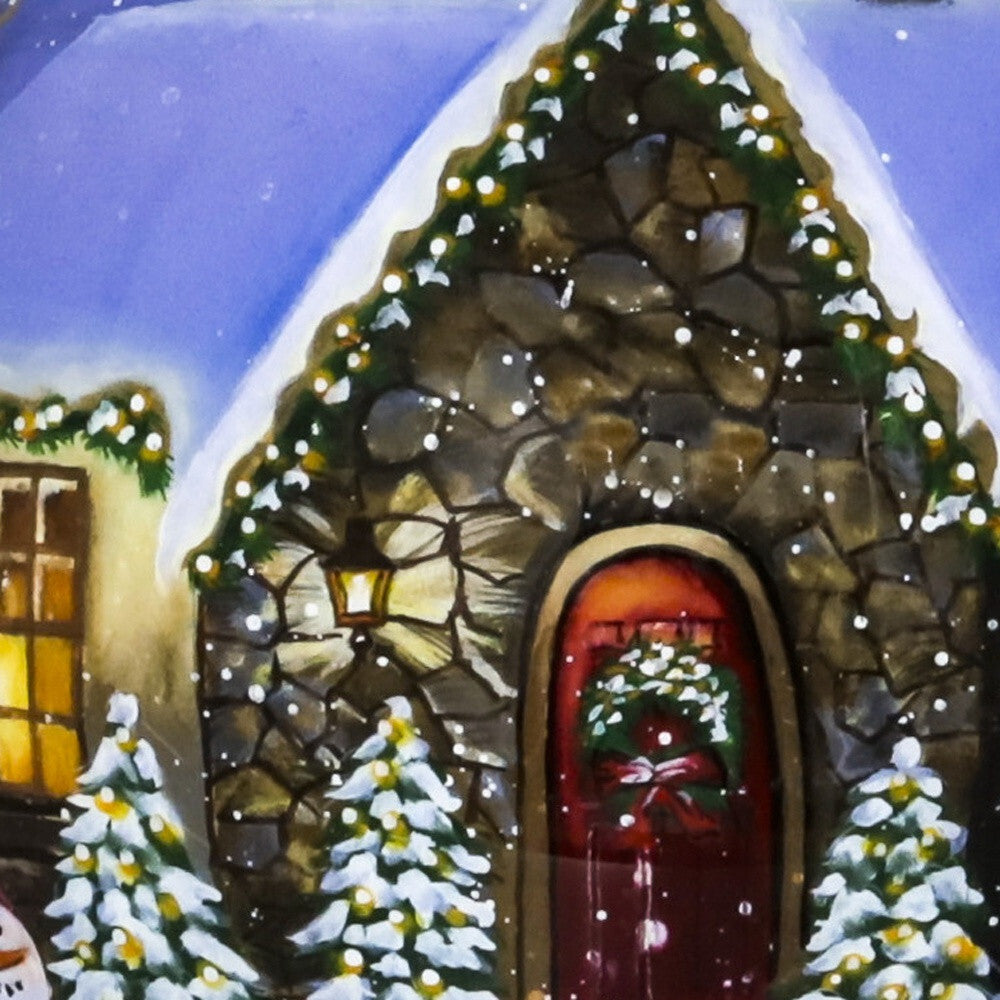 Home for Christmas Hand Painted Mouth Blown Glass Ornament LuxuryLifeWay Online Store