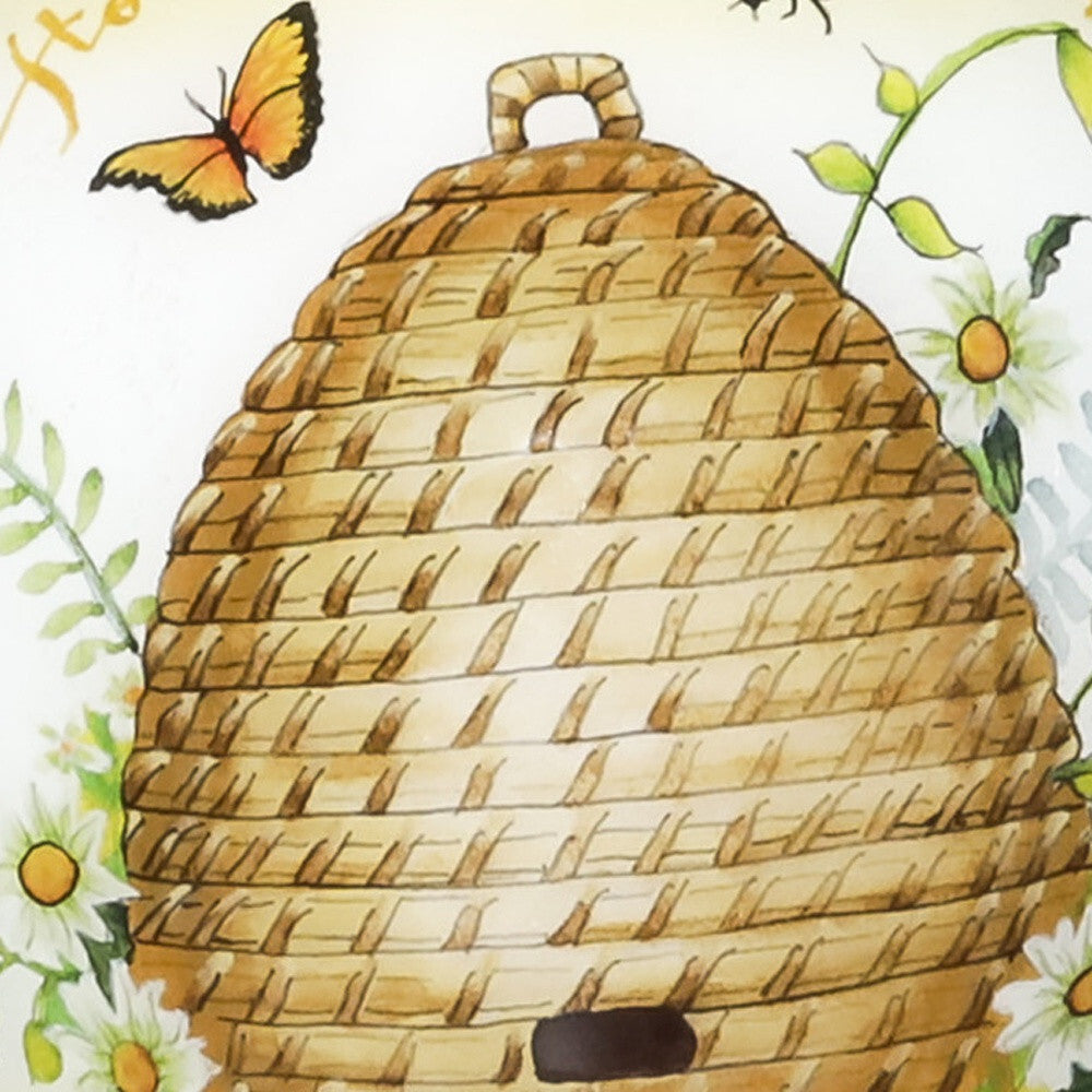 Beehive Home Sweet Home Hand Painted Mouth Blown Glass Ornament LuxuryLifeWay Online Store