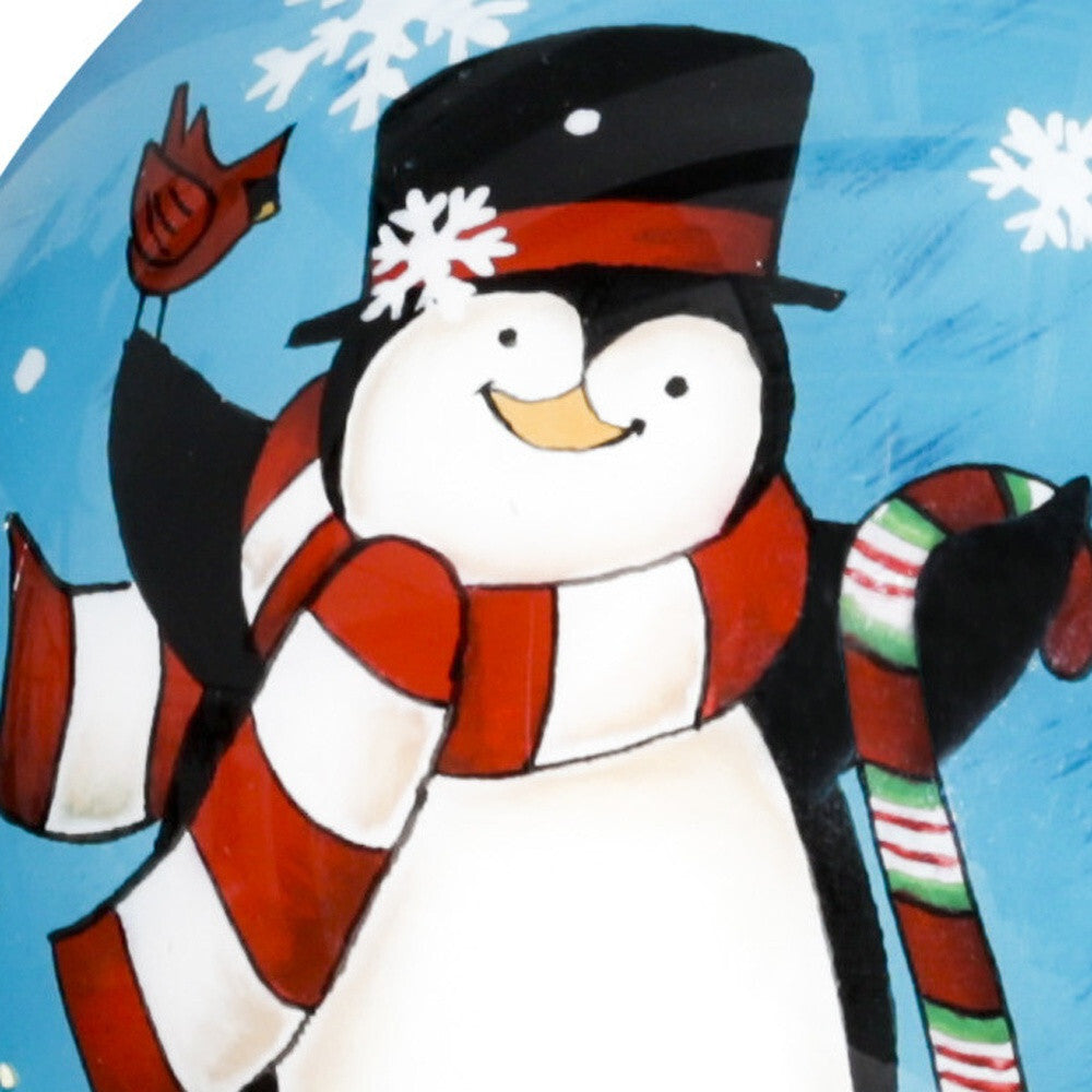 Anywhere with You is Always Better Penguin Hand Painted Mouth Blown Glass Ornament LuxuryLifeWay Online Store