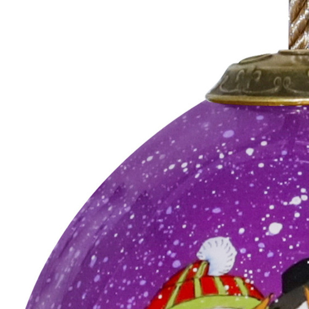 Amore Snowmen Hand Painted Mouth Blown Glass Ornament LuxuryLifeWay Online Store