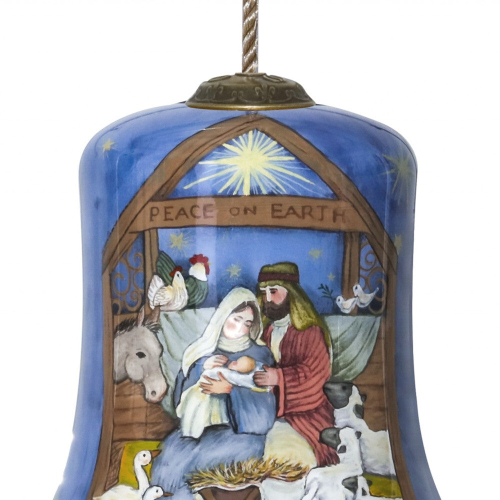 Holy Family Bethlehem Hand Painted Mouth Blown Glass Ornament LuxuryLifeWay Online Store
