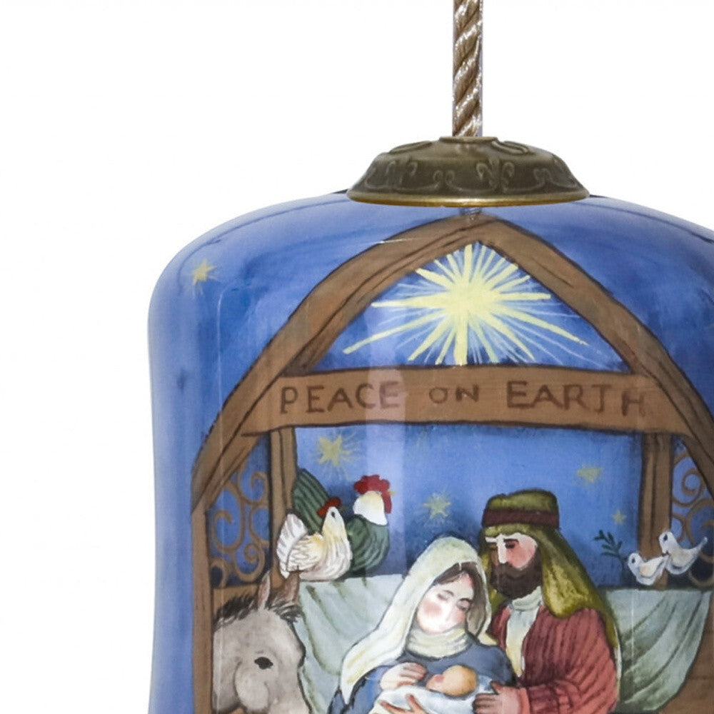 Holy Family Bethlehem Hand Painted Mouth Blown Glass Ornament LuxuryLifeWay Online Store