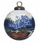 Scenic Life is Better at the Lake Hand Painted Mouth Blown Glass Ornament LuxuryLifeWay Online Store