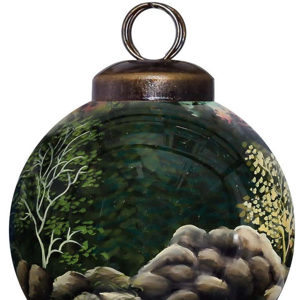 Scenic Life is Better at the Cabin Hand Painted Mouth Blown Glass Ornament LuxuryLifeWay Online Store