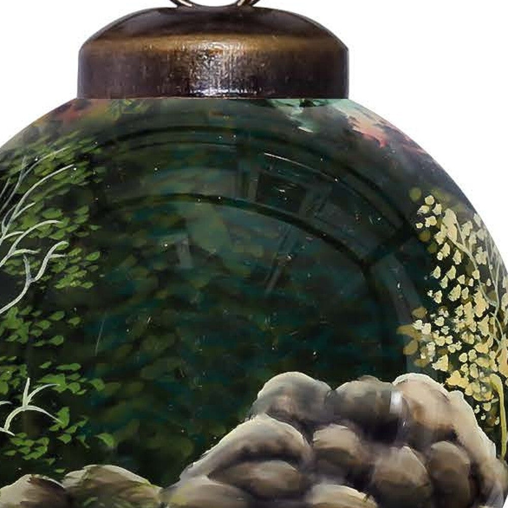 Scenic Life is Better at the Cabin Hand Painted Mouth Blown Glass Ornament LuxuryLifeWay Online Store