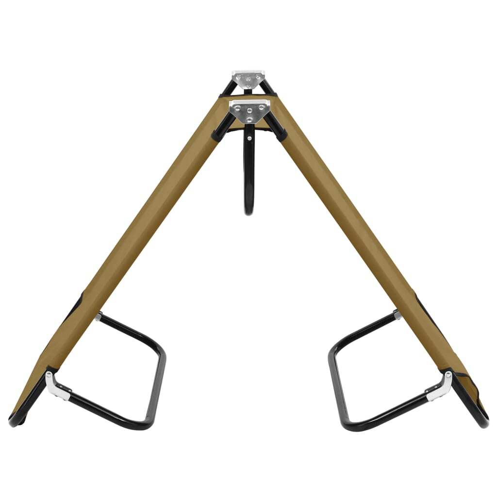 Folding Sun Lounger Taupe Steel LuxuryLifeWay Online Store