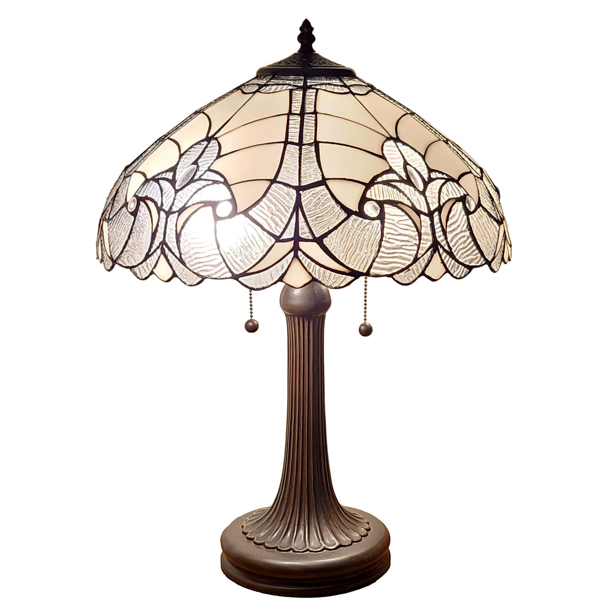24" Dark Brown Metal Two Light Candlestick Table Lamp With Dark Brown Shade LuxuryLifeWay Online Store
