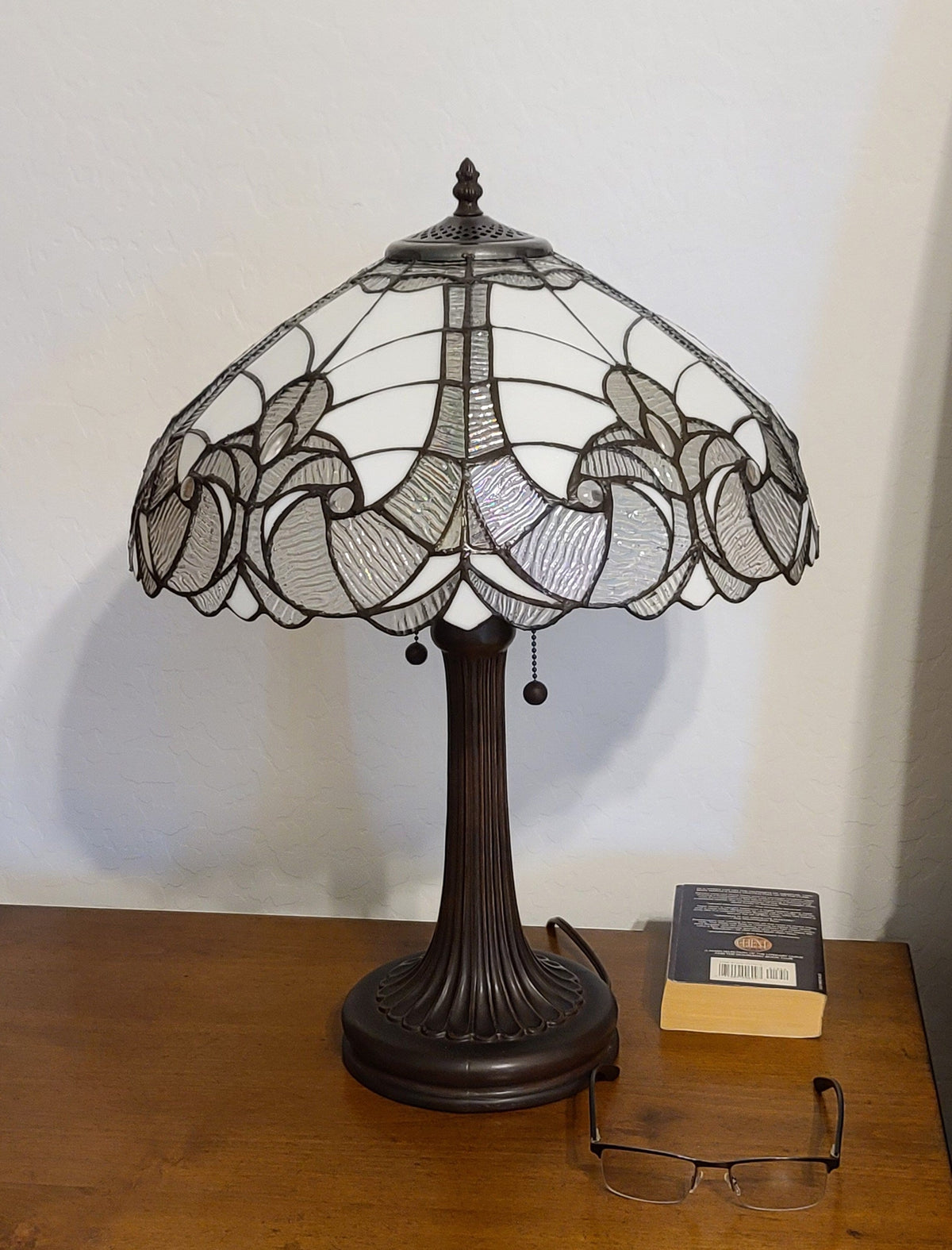 24" Dark Brown Metal Two Light Candlestick Table Lamp With Dark Brown Shade LuxuryLifeWay Online Store