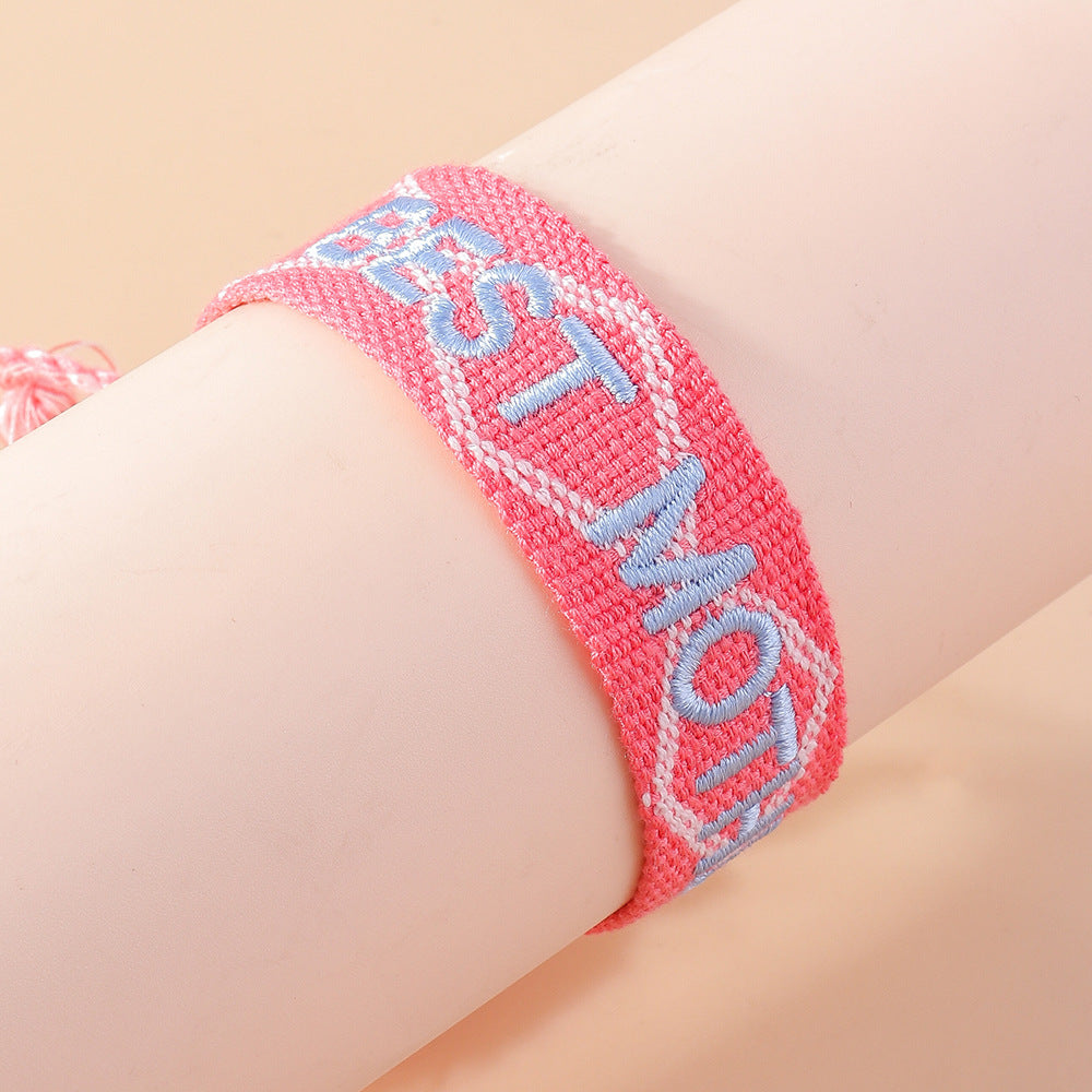 Mother's Day Woven Bracelet Commemorative Gift Strap LadyShow.Store