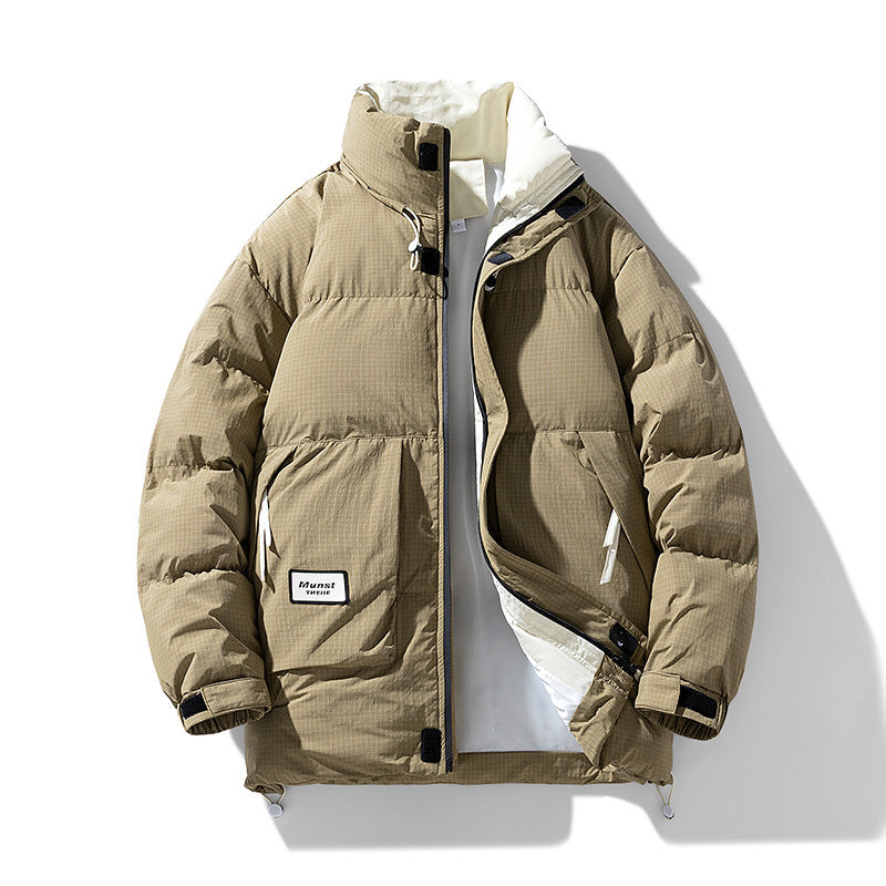New Cotton Clothing Men's Coat Fleece-lined Thickened Best YouTube Store