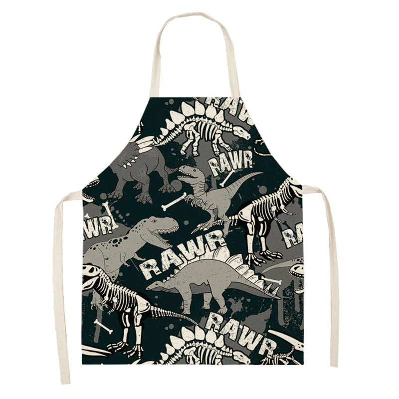 Cotton And Linen Kitchen Household Daily Use Sleeveless Coverall PearlNestDecor.com