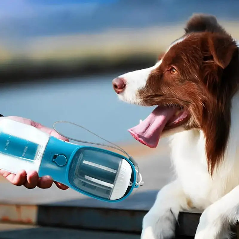 Dog Water Cup Drinking Food Garbage Bag Three-in-one Portable Small Multi-functional Pet Cups Pets Supplies Pets Fashion