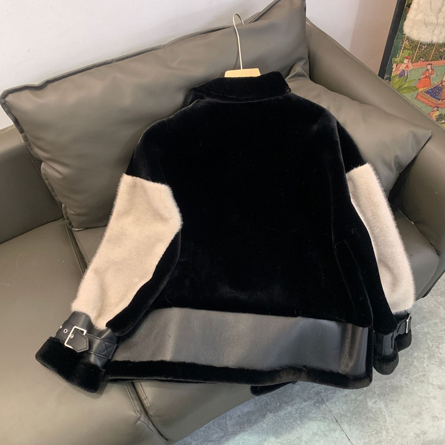 Women's Locomotive Environmental Fur Coat Best YouTube Store
