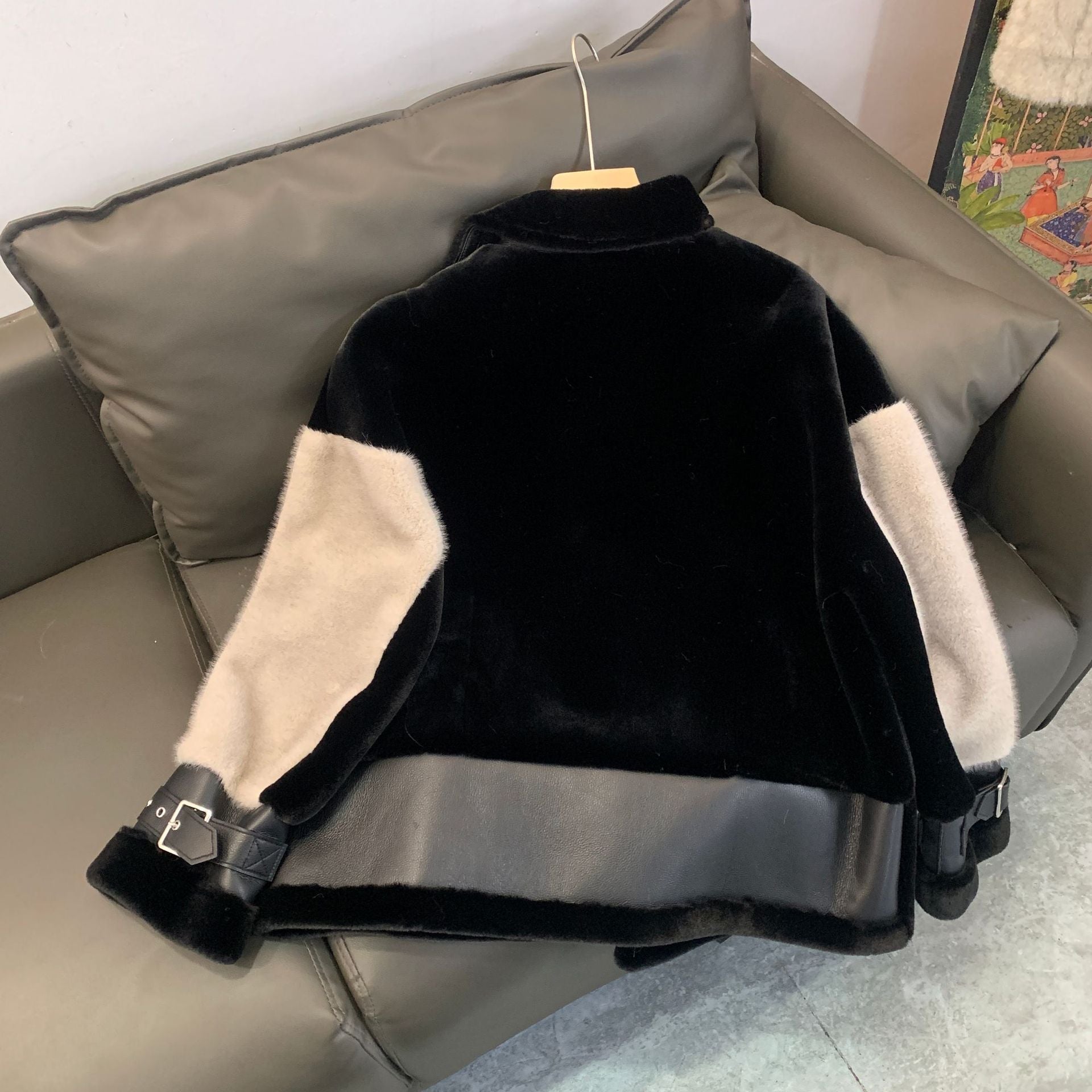 Women's Locomotive Environmental Fur Coat Best YouTube Store