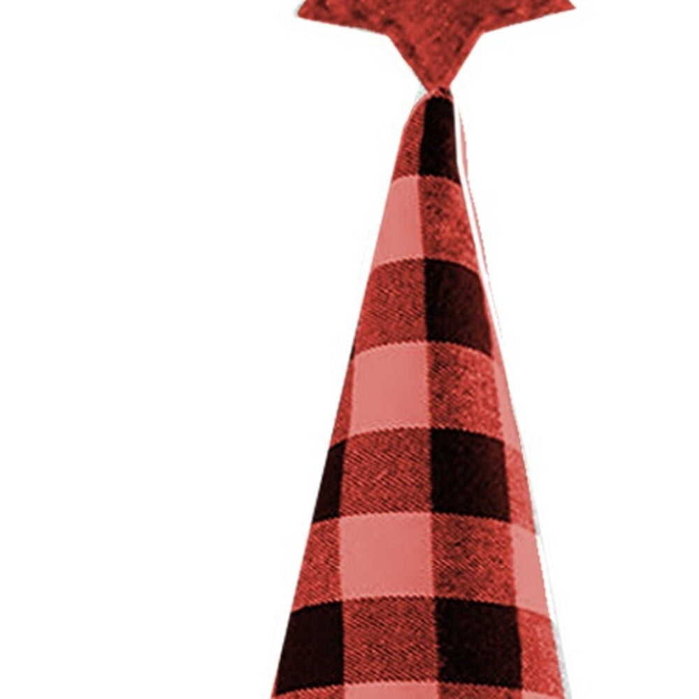 27" Black And Black Felt And Faux Fur Gnome Adjustable Height Tree Topper LuxuryLifeWay Online Store