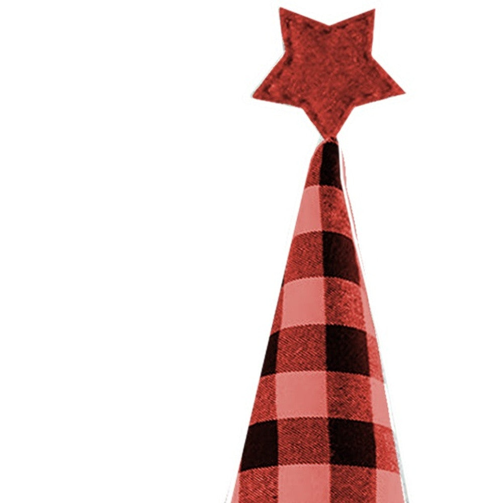 27" Black And Black Felt And Faux Fur Gnome Adjustable Height Tree Topper LuxuryLifeWay Online Store