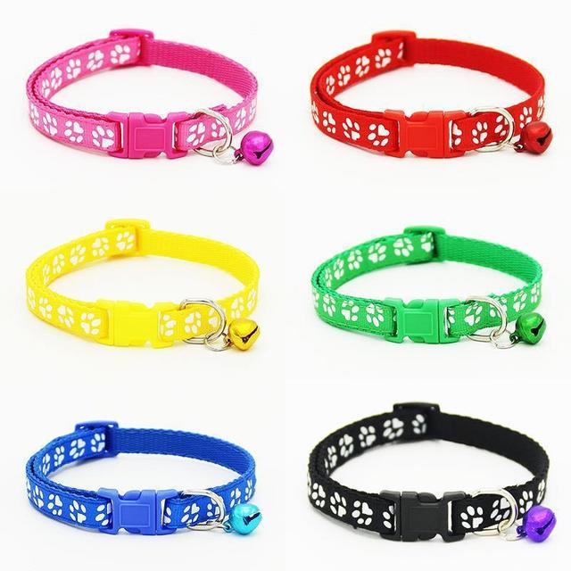 The pet cat wears a bell collar Pets Fashion