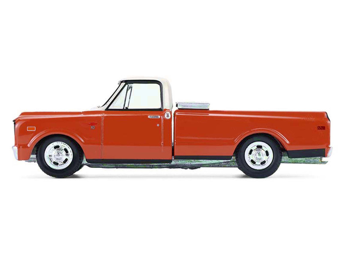 1968 Chevrolet C-10 Pickup Truck with Toolbox Orange and Beige "Down on the Farm" Series 11 1/64 Diecast Model by Greenlight LuxuryLifeWay Online Store