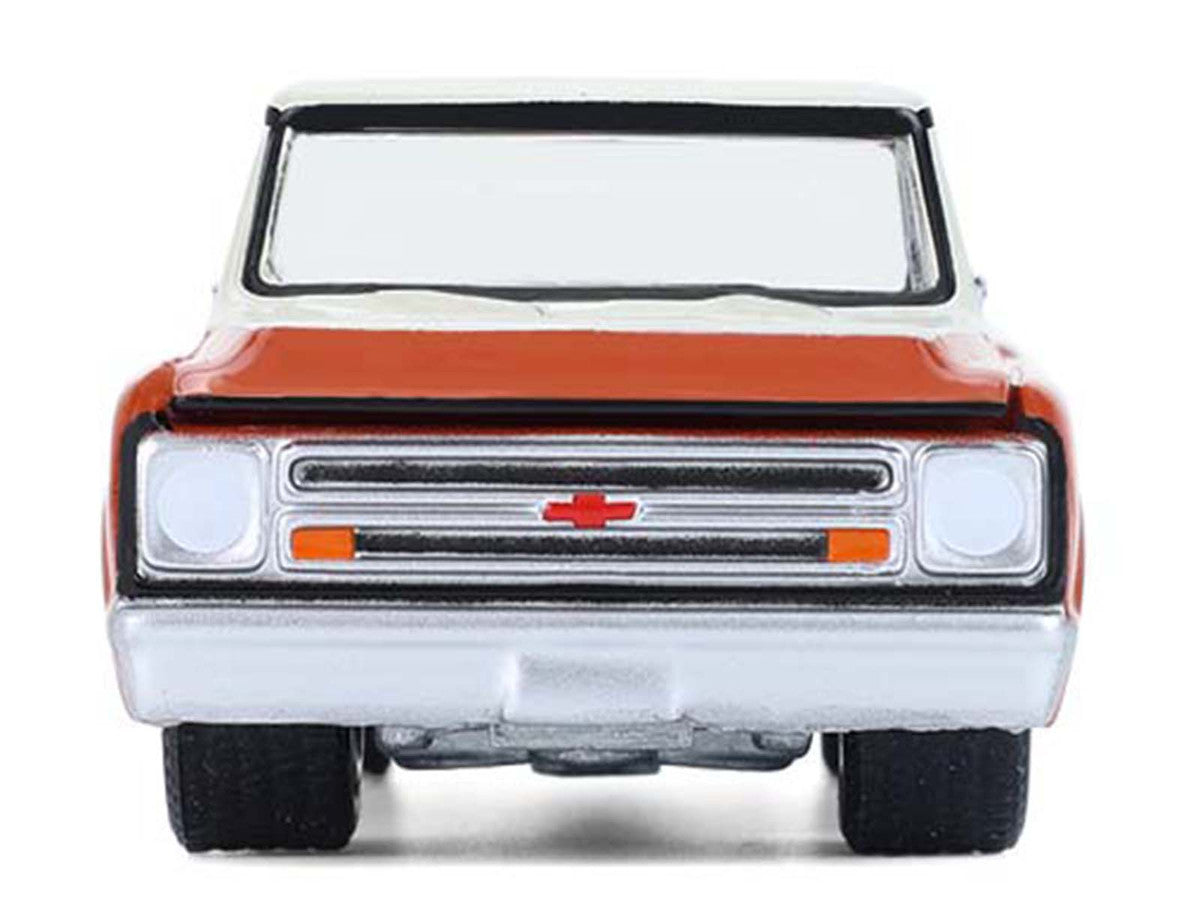 1968 Chevrolet C-10 Pickup Truck with Toolbox Orange and Beige "Down on the Farm" Series 11 1/64 Diecast Model by Greenlight LuxuryLifeWay Online Store
