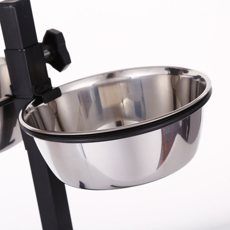 Stainless steel liftable dog bowl Pets Fashion